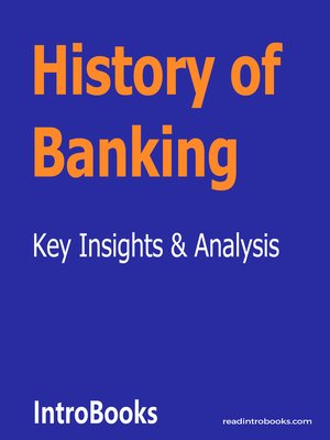 cover image of History of Banking